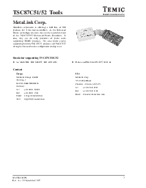 浏览型号TSC87C52 Tools的Datasheet PDF文件第2页