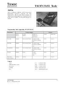 浏览型号TSC87C52 Tools的Datasheet PDF文件第5页