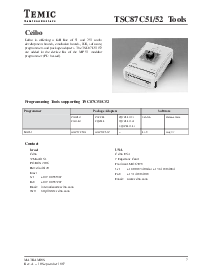 浏览型号TSC87C52 Tools的Datasheet PDF文件第7页