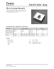 浏览型号TSC87C52 Tools的Datasheet PDF文件第9页