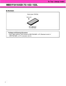 浏览型号MB81F641642D-75的Datasheet PDF文件第2页
