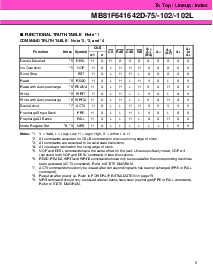 浏览型号MB81F641642D-75的Datasheet PDF文件第5页