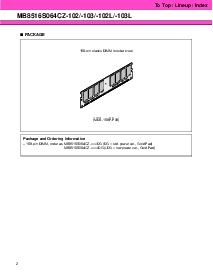 浏览型号MB8516S064CZ-102L的Datasheet PDF文件第2页