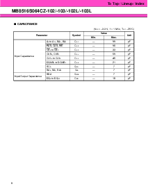 浏览型号MB8516S064CZ-102L的Datasheet PDF文件第8页