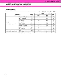 浏览型号MB8516S064CG-100的Datasheet PDF文件第8页
