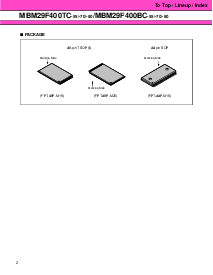 浏览型号MBM29F400TC-70的Datasheet PDF文件第2页