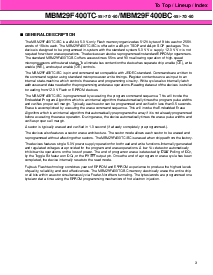 浏览型号MBM29F400TC-70的Datasheet PDF文件第3页