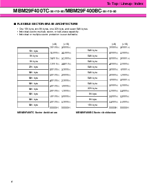 浏览型号MBM29F400TC-70的Datasheet PDF文件第4页