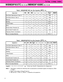 浏览型号MBM29F400TC-70的Datasheet PDF文件第8页