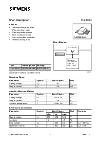 浏览型号TLE4250的Datasheet PDF文件第7页