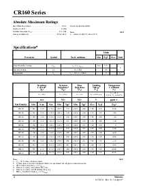 浏览型号CR160 Series的Datasheet PDF文件第2页