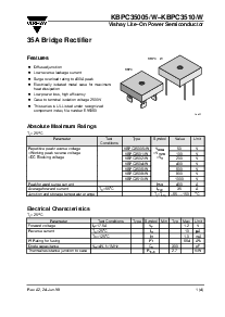 浏览型号KBPC3504/W的Datasheet PDF文件第1页
