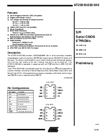 浏览型号AT25020的Datasheet PDF文件第1页