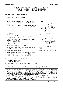 浏览型号TA2149N的Datasheet PDF文件第1页