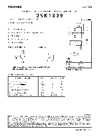 浏览型号2SK1829的Datasheet PDF文件第1页