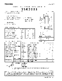 浏览型号2SK2033的Datasheet PDF文件第1页