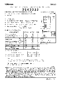 浏览型号2SK2232的Datasheet PDF文件第1页