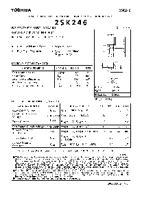 浏览型号2SK246的Datasheet PDF文件第1页