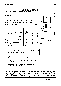 浏览型号2SK2508的Datasheet PDF文件第1页