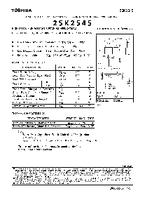 浏览型号2SK2545的Datasheet PDF文件第1页