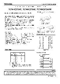 浏览型号TC74HC373AP的Datasheet PDF文件第1页