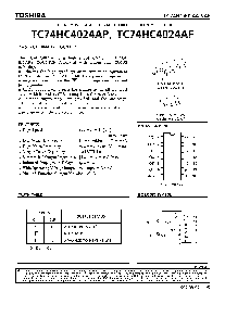 浏览型号TC74HC4024AP的Datasheet PDF文件第1页