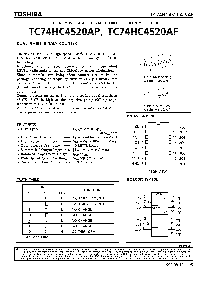 浏览型号TC74HC4520AF的Datasheet PDF文件第1页