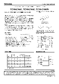 浏览型号TC74HC74AFN的Datasheet PDF文件第1页