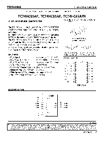浏览型号TC74HC85AP的Datasheet PDF文件第1页