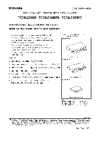 浏览型号TC74LCX08F的Datasheet PDF文件第1页