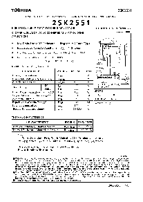 浏览型号2SK2551的Datasheet PDF文件第1页