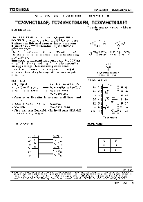 浏览型号TC74VHCT04AF的Datasheet PDF文件第1页