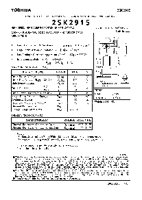 浏览型号2SK2915的Datasheet PDF文件第1页
