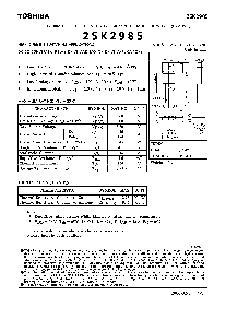 浏览型号2SK2985的Datasheet PDF文件第1页