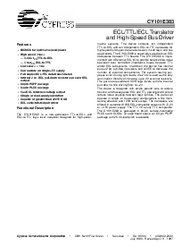 浏览型号CY101E383的Datasheet PDF文件第1页