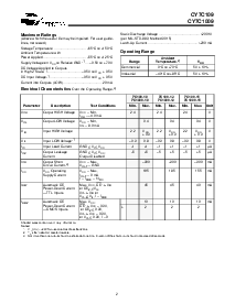 浏览型号CY7C109的Datasheet PDF文件第2页