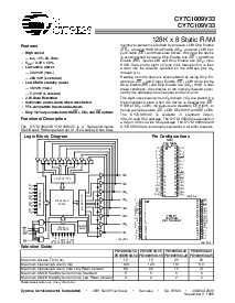 浏览型号CY7C1009V33的Datasheet PDF文件第1页
