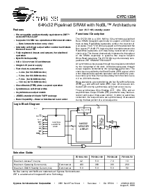 浏览型号CY7C1334的Datasheet PDF文件第1页