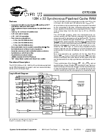 浏览型号CY7C1339的Datasheet PDF文件第1页
