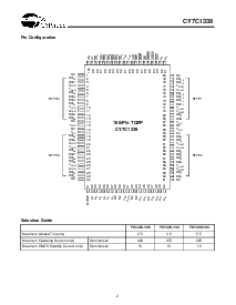 浏览型号CY7C1339的Datasheet PDF文件第2页