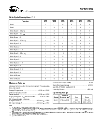 浏览型号CY7C1339的Datasheet PDF文件第7页