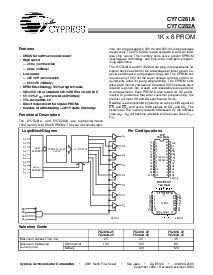 浏览型号CY7C281A的Datasheet PDF文件第1页