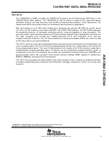 浏览型号TMS320C6712的Datasheet PDF文件第3页