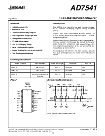 浏览型号AD7541的Datasheet PDF文件第1页