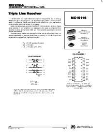 浏览型号MC10116的Datasheet PDF文件第1页