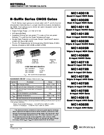 浏览型号MC14001B的Datasheet PDF文件第1页