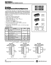 浏览型号MC14052B的Datasheet PDF文件第1页