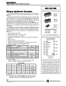 浏览型号MC14516B的Datasheet PDF文件第1页