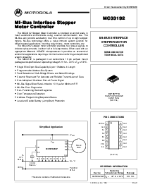 浏览型号MC33192/D的Datasheet PDF文件第1页