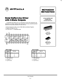 浏览型号MC74ACT244的Datasheet PDF文件第1页